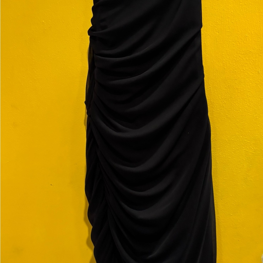 Elegant Black Ruched Women's Skirt